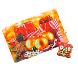 Mantel Individual Portavasos Navideño x6 Mesa Decorativo FM381