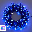 Extensión Luz LED Lineal 300 Luces 23 M Cable Verde Azul 300B