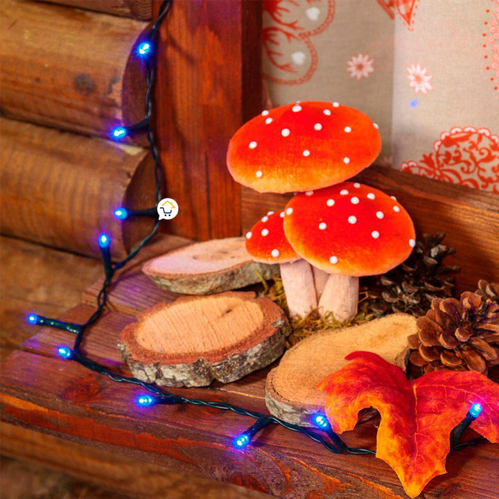 Extensión Luz LED Lineal 300 Luces 23 M Cable Verde Azul 300B