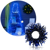 Extensión Luz LED Lineal 300 Luces 23 M Cable Verde Azul 300B