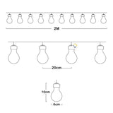 Extensión Bombillos X10 Decoración Navidad Micro Led Luces TX50Q-W