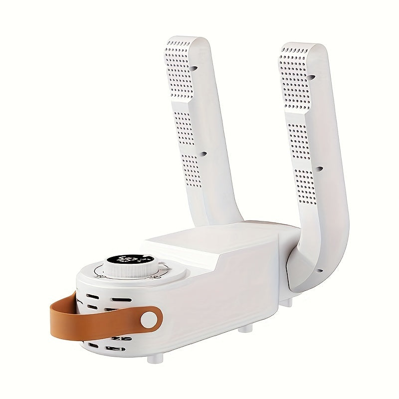 Secador de zapatos UV plegable, secado rápido por calor, control inteligente de temperatura constante, enchufe estadounidense de 110 V-130 V, desodorizante portátil con función de temporización automática para uso doméstico.