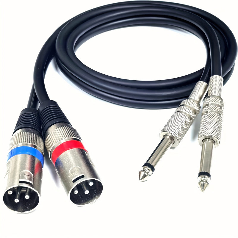 6mm Doble Raya/Doble 6,5mm a Doble Rey Masculino, Par Independiente de 6,5mm/Rey Masculino