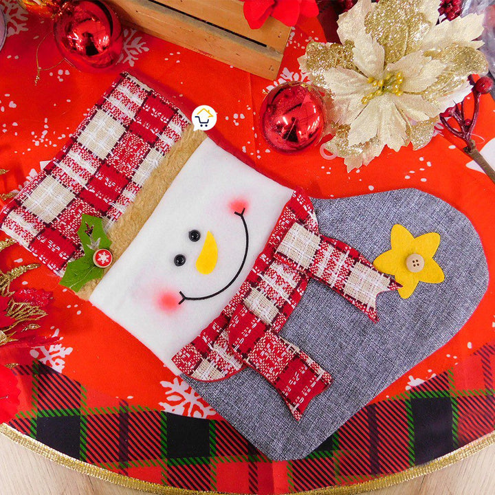 Bota Navideña Media Roja Decoración Navidad Colgante HH006