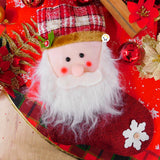 Bota Navideña Media Roja Decoración Navidad Colgante HH006