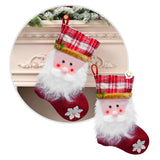 Bota Navideña Media Roja Decoración Navidad Colgante HH006