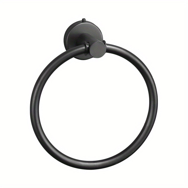 1pc Anillos De Toalla De Acero Inoxidable, Anillo De Toalla Redondo Para Baño Cocina, Toallero Montado En La Pared Barra De Toalla
