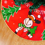 Pie De Árbol Mediano Navideño 56 cm Decoración Tapete JH19HT977