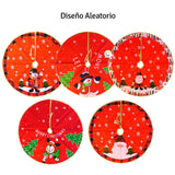Pie De Árbol Mediano Navideño 56 cm Decoración Tapete JH19HT977