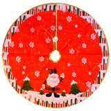 Pie De Árbol Mediano Navideño 56 cm Decoración Tapete JH19HT977