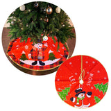 Pie De Árbol Mediano Navideño 56 cm Decoración Tapete JH19HT977