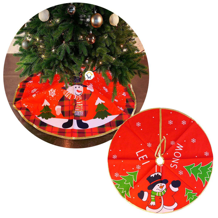 Pie De Árbol Mediano Navideño 56 cm Decoración Tapete JH19HT977