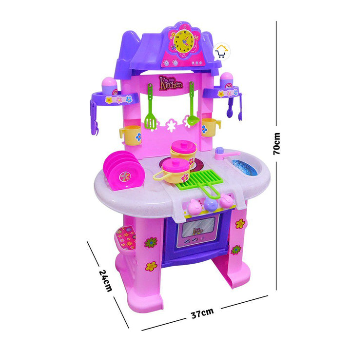 Cocina Infantil Grande Completa Con Luces Y Sonidos PF860