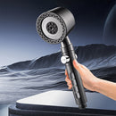 1pc Cabezal de Ducha de Mano de Alta Calidad Alemana con 5 Modos de Flujo de Agua Ajustables y Filtro Incorporado - Instalación Fácil en Pared, Acabado Pulido - Ideal para Duchas de Baño Lujosas y Regalo de Año Nuevo, Accesorios de Ducha