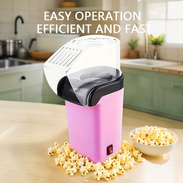 1 pieza, Mini fabricante de palomitas de maíz eléctrico - Sin aceite, control de temperatura inteligente, bajo ruido, duradero y portátil para cines en casa, camping, fiestas - Regalo de cumpleaños de Navidad, regalos de palomitas de maíz, fabricante de