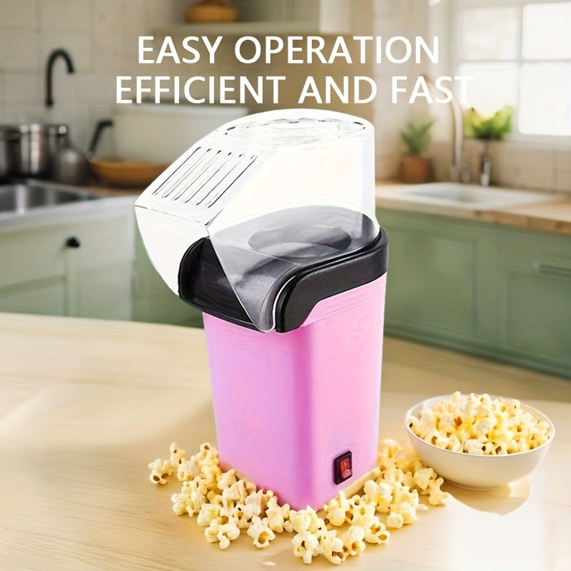 1 pieza, Mini fabricante de palomitas de maíz eléctrico - Sin aceite, control de temperatura inteligente, bajo ruido, duradero y portátil para cines en casa, camping, fiestas - Regalo de cumpleaños de Navidad, regalos de palomitas de maíz, fabricante de