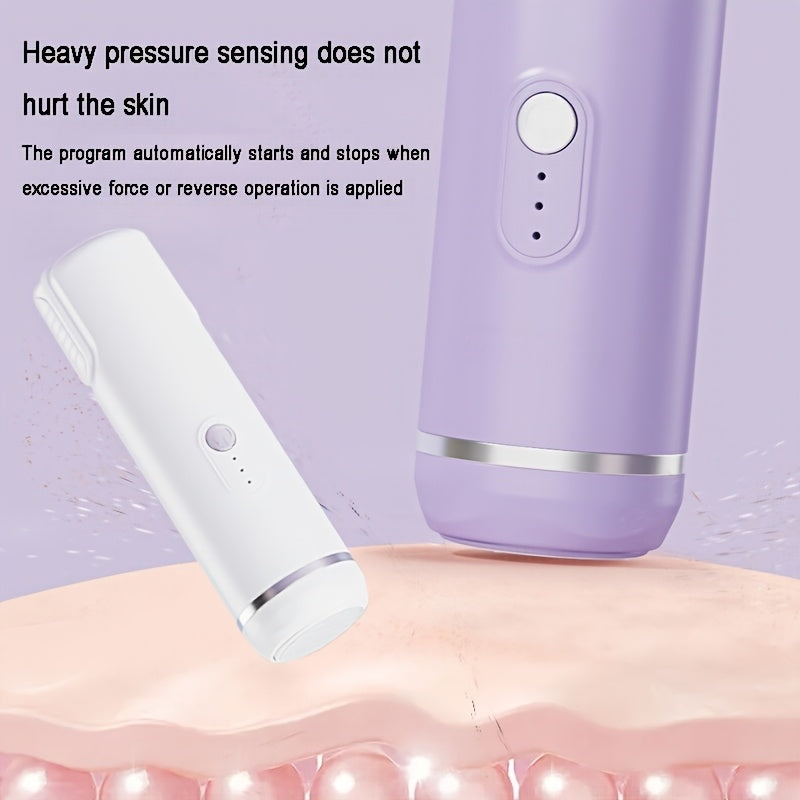 Eliminador de pies muertos, suave, recargable por USB, ajustable a 3 velocidades, eliminación de queratina, adecuado para el hogar, cuidado de uñas, mini manicura portátil.