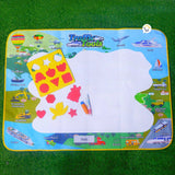 Tapete Mágico Vehículos Didáctico Marcadores Agua Juguete Infantil 639