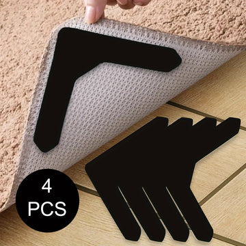 Pegatinas para Alfombras de Alta Calidad Antideslizantes y Anti-taladro Adecuadas para Salón, Comedor y Baño, Evitan que las Alfombras se Muevan y se Enrollen los Bordes