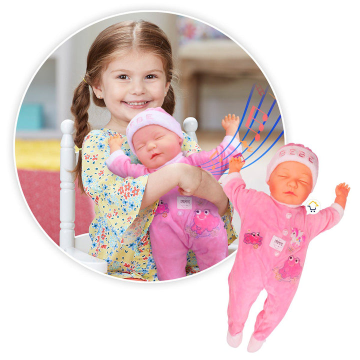 Muñeca Bebé Canciones Didáctica peluche Luces Infantil 765