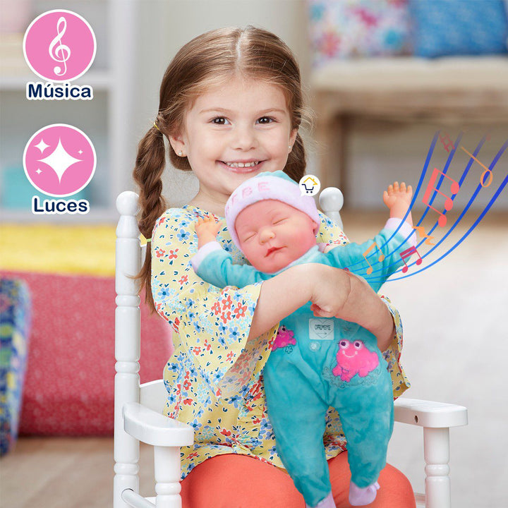 Muñeca Bebé Canciones Didáctica peluche Luces Infantil 765