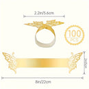 50/100 piezas, anillos para servilletas de mariposa, anillos para servilletas de decoración de cumpleaños, granja, boda, restaurante, hotel, Día de San Valentín, banquete, decoración de mesa de bufé, regalos de fiesta, decoración de mesa familiar