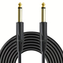 Cable de conexión para altavoz de guitarra de 6.35 mm, macho a macho, con reducción de ruido, núcleo de cobre libre de oxígeno de alta fidelidad, doble blindaje, ideal para conectar guitarras eléctricas, teclados, altavoces y micrófonos. Perfecto para re
