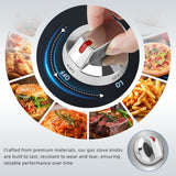 Perilla de control de acero inoxidable para estufa DG64-00473A, eje en D de metal, accesorio de repuesto para estufa de gas Samsung, compatible con los modelos NX58F5700WS, NX58H5600SS, NX58H5650WS, NX58J7750SS.