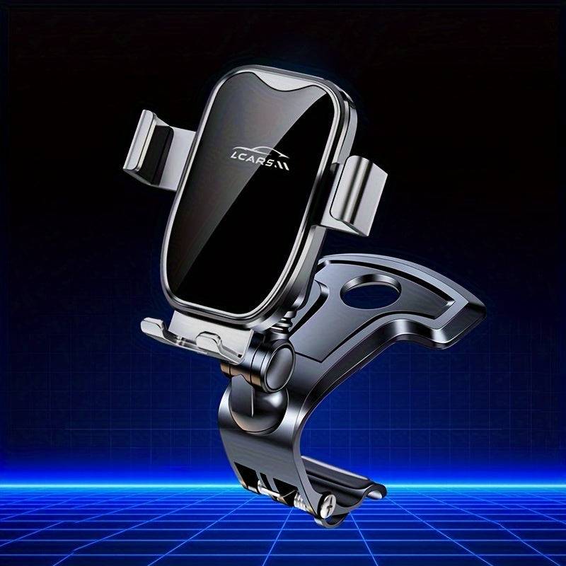 Soporte de teléfono para tablero de mandos de coche, montaje de coche ajustable de 360° para teléfonos inteligentes, pinza de aleación de aluminio con rotación de múltiples ángulos y sacudida estable, adecuado para todos los teléfonos inteligentes.