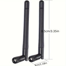 2 piezas de antenas MIMO de doble banda de 3dBi, conector macho SMA con pin, chapado en oro, para enrutador, tarjeta de red, adaptador USB, cámara IP de seguridad, videovigilancia y monitor