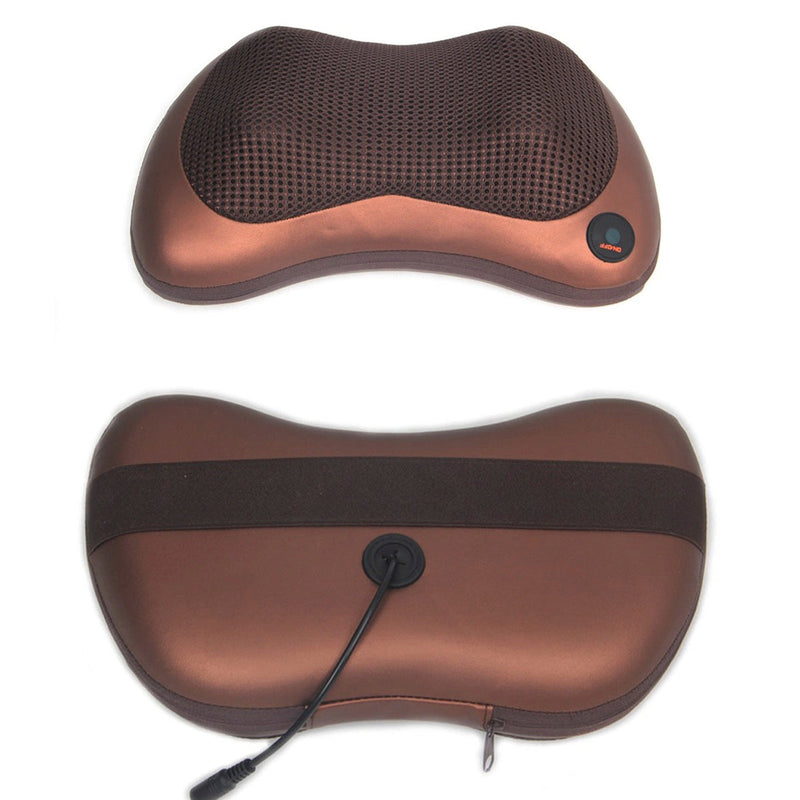 Masajeador Cojín Multifuncional Espalda + Lumbar + Cuello  Portátil 8028