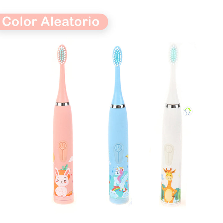 Cepillo De Dientes Eléctrico Infantil Recargable 6 Cabezales MA202389