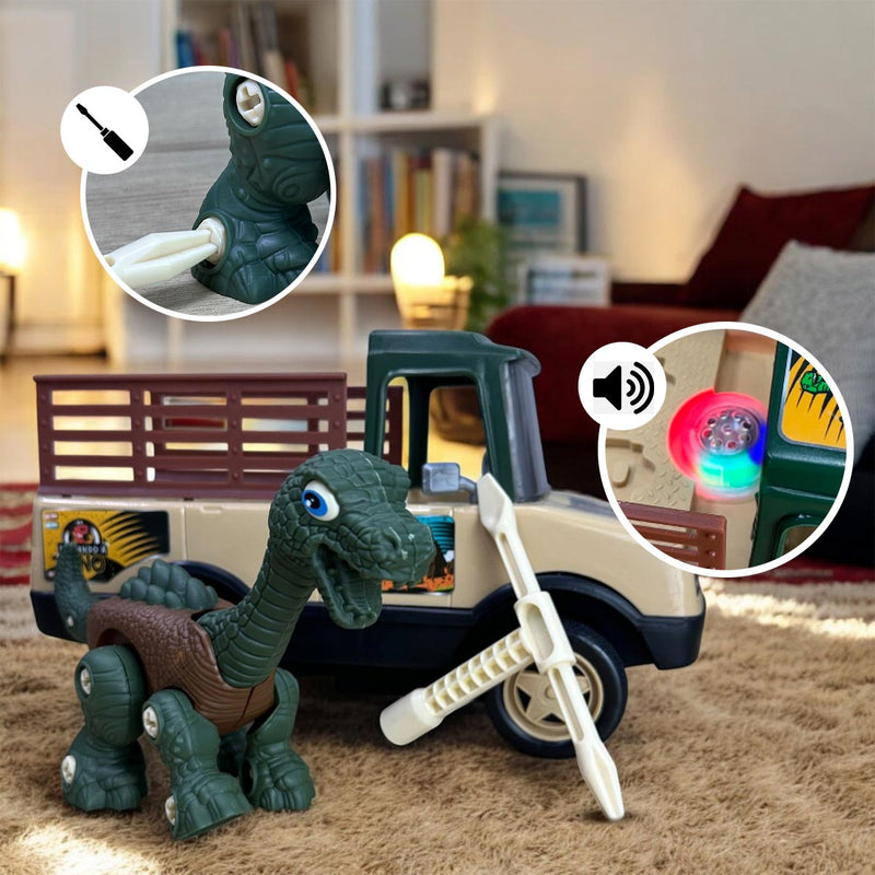 Camión con Sonido Dinosaurio Interactivo Juguete para Niños PF641