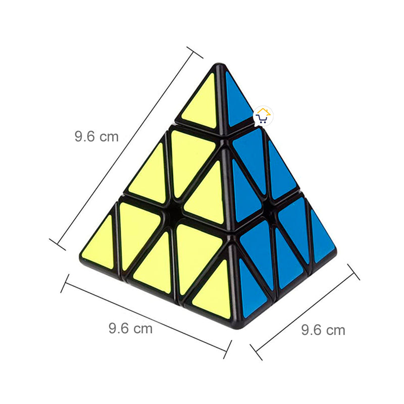 Cubo Rubik Pirámide Fibra Carbono Rompecabezas Mágico 594