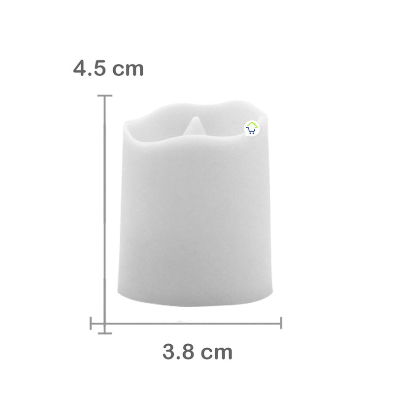 Vela Luz Led Pequeña X6 Decorativa AK3008