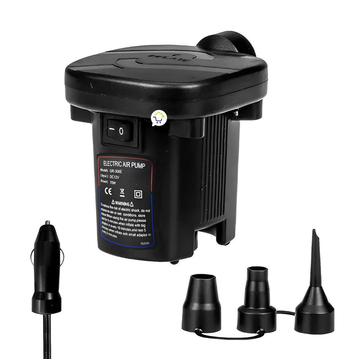 Inflador Electrico 3 Boquillas Vacaciones Camping GR
