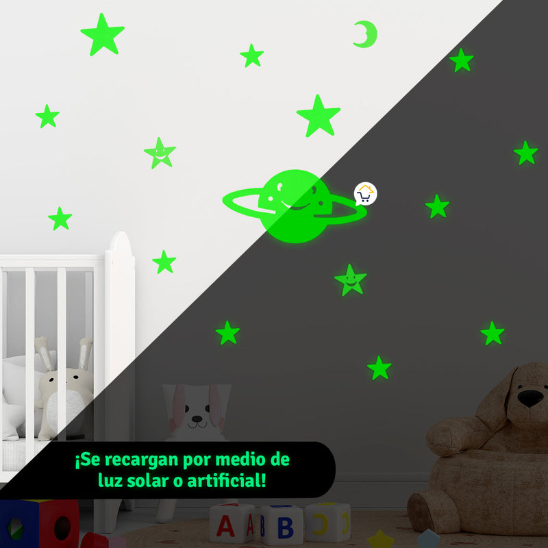 Figuras Luminosas 3D Fluorescentes Noche Dormitorio Hogar FIG006