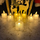 Velas LED X24 Cristal Mirella Decoración Hogar VCM24