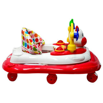 CAMINADOR CON DISEÑO DE VAQUITA Y JUGUETES INTERACTIVOS Y-W5002 MUNBE ROJO