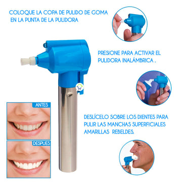 Kit Limpiador Dental Blanqueador LED Microlimpiador KIT314