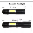 Super Mini Linterna Led Recargable Luz Zoom Largo Alcance