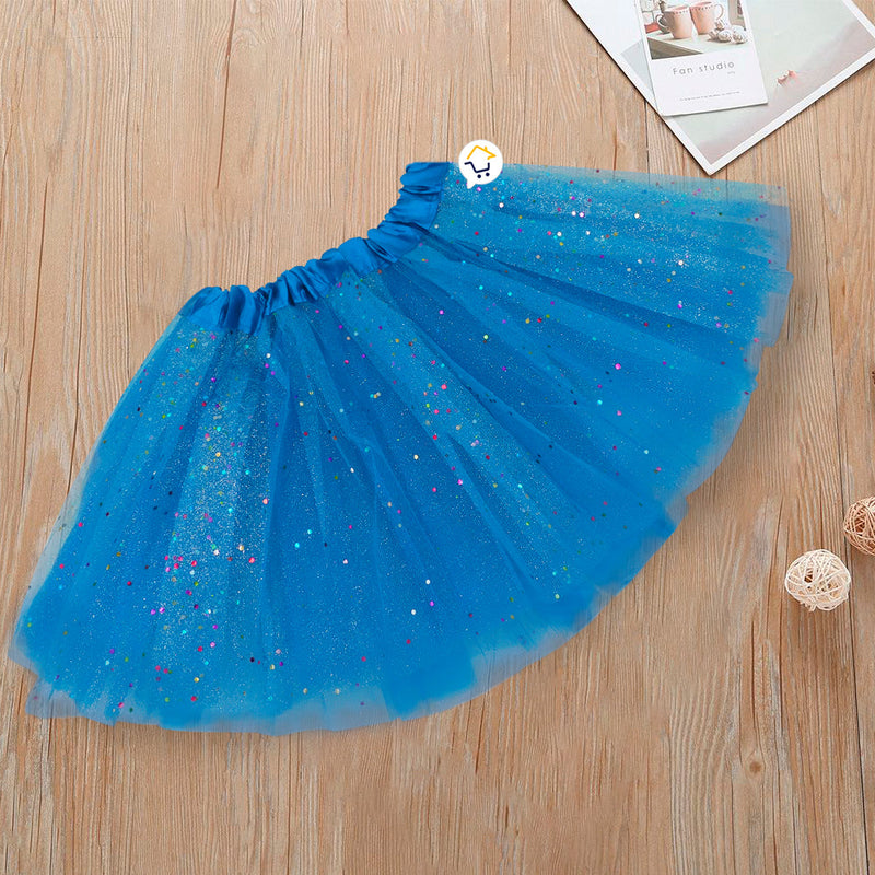 Tutú Confetti Niñas Colores Falda Ballet Disfraz TUCO01