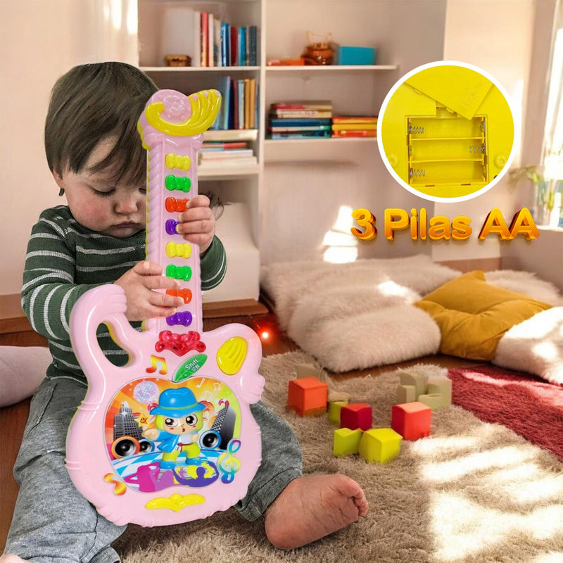 Guitarra De Juguete Luces y Sonido Niños AJ078