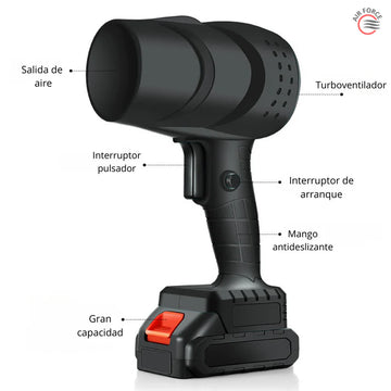 SAKER TURBO - SOPLADOR INALAMBRICO DOBLE BATERIA