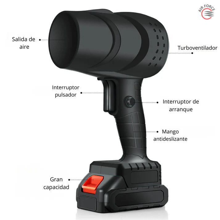 SAKER TURBO - SOPLADOR INALAMBRICO DOBLE BATERIA