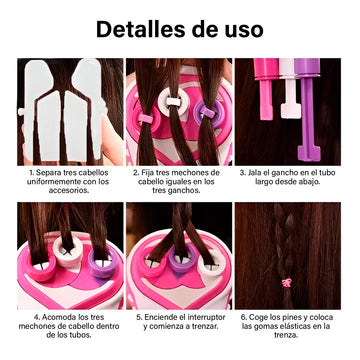 Juego De Peluquería Trenzador De Pelo Automático Eléctrico 892