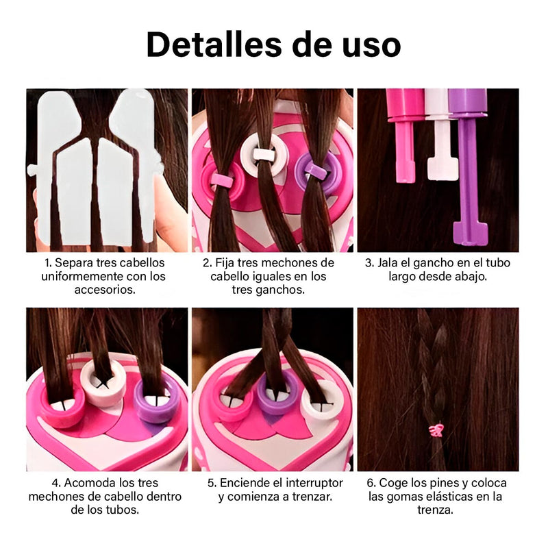 Juego De Peluquería Trenzador De Pelo Automático Eléctrico 892