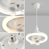 Ventilador de techo giratorio 360° 2 en 1 con luz y control remoto