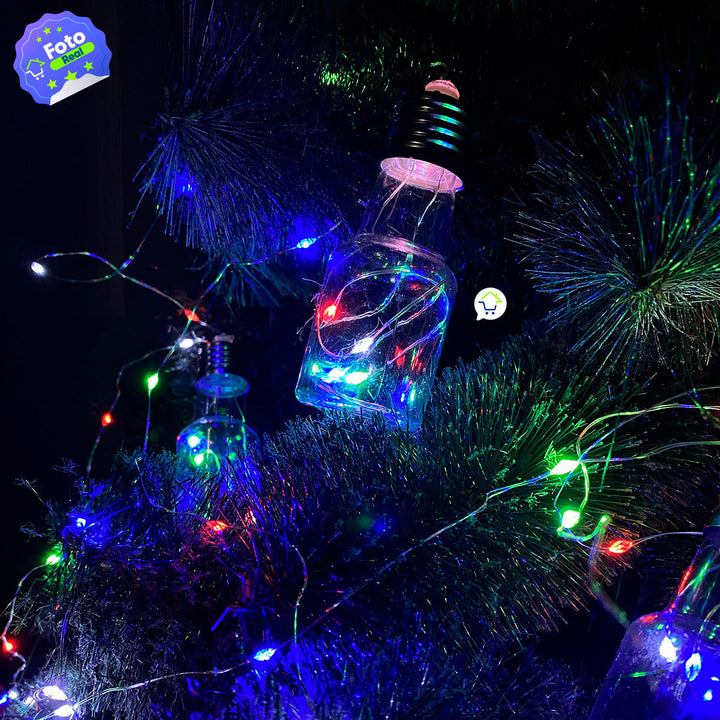 Guirnalda Luces Micro Led Botellas x10 Navidad 3.3M 1648