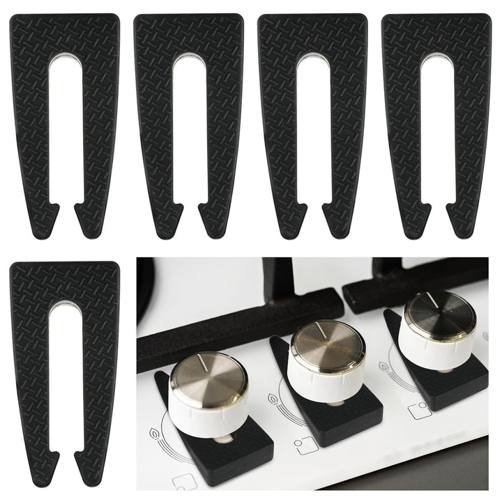 5pcs Cierres de Silicona para Perillas de Estufa de Gas, Cubiertas de Seguridad de Goma Antideslizantes para Horno, Accesorios de Cocina a Prueba de Mascotas para el Hogar y Personas Mayores, Protección para Estufa de Gas|Cubiertas de Perillas Seguras|Cu